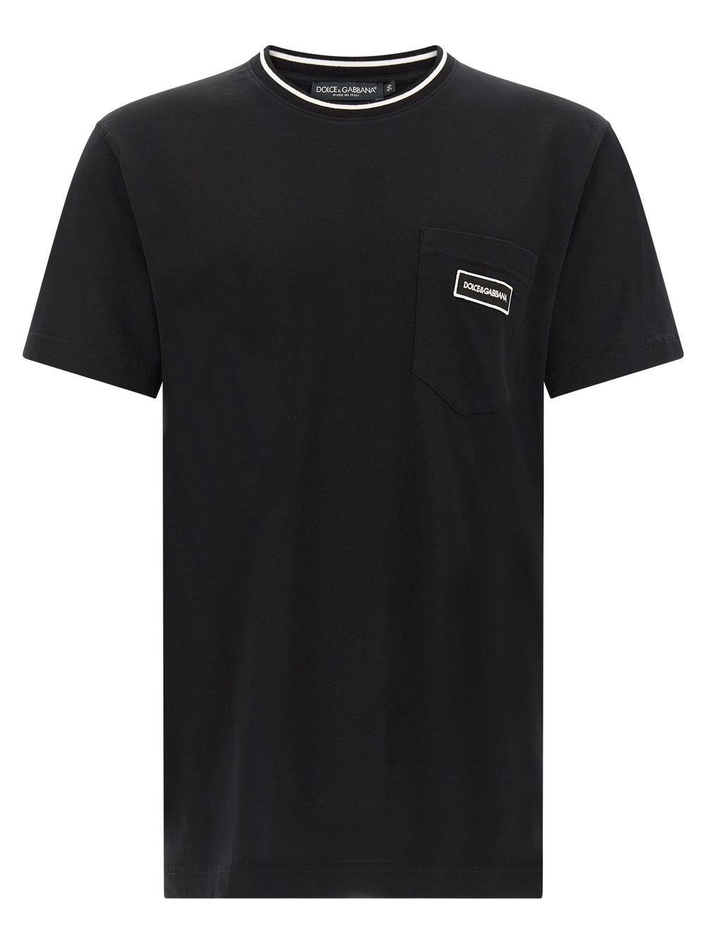 Dolce & Gabbana 100% Cotton T-Shirt in Black