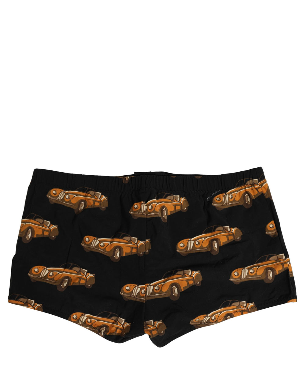 Dolce & Gabbana Car Print Swim Shorts in Black