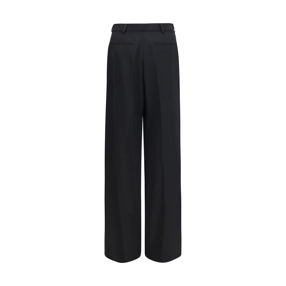 Saint Laurent 100% Wool Dress Trousers in Black