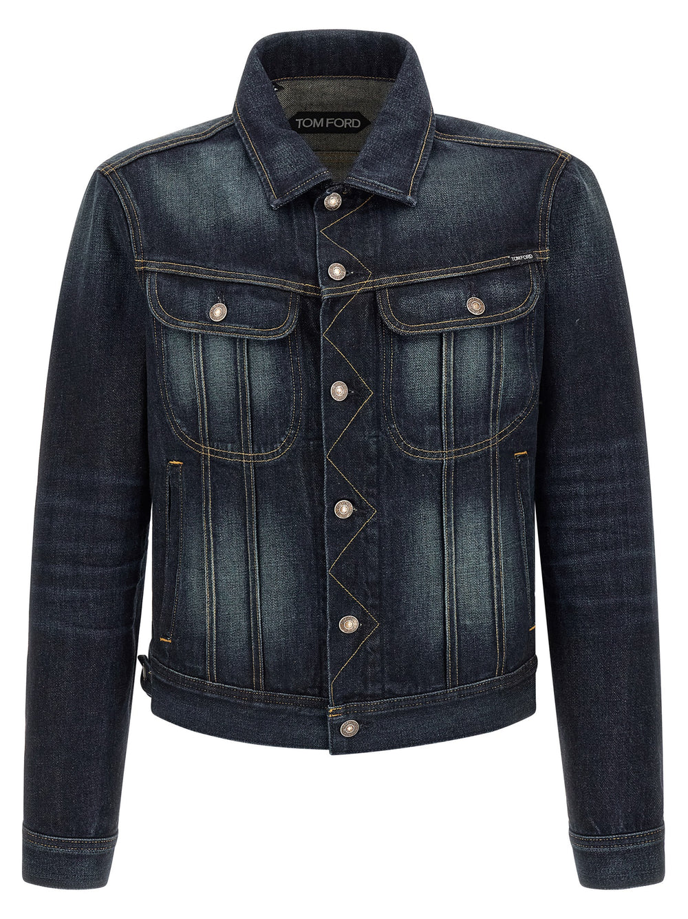 Tom Ford Cotton Denim Jacket in Blue