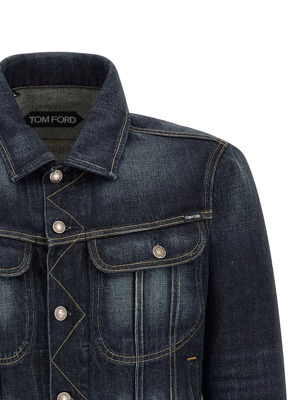 Tom Ford Cotton Denim Jacket in Blue