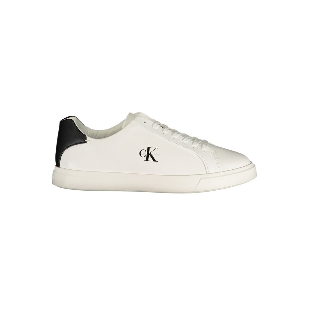 Calvin Klein Λευκό Sneaker από Πολυουρεθάνη