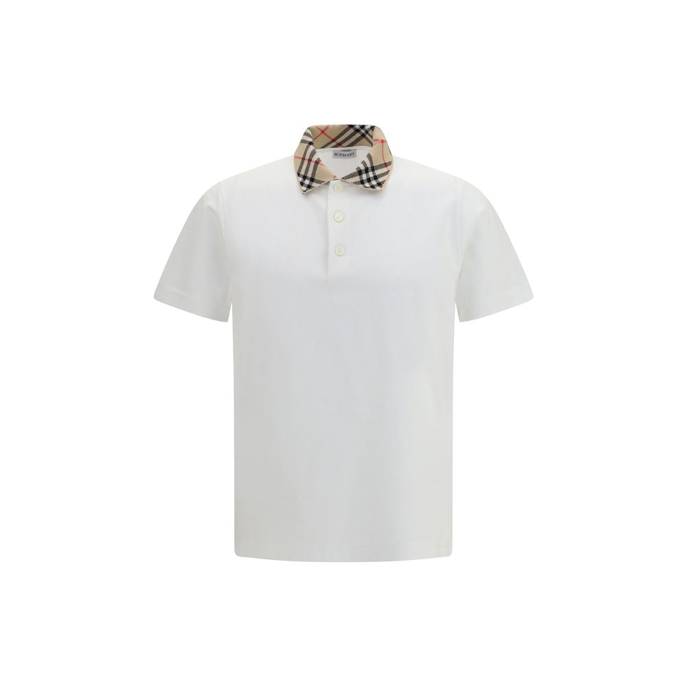 Burberry Βαμβακερό Polo σε Λευκό