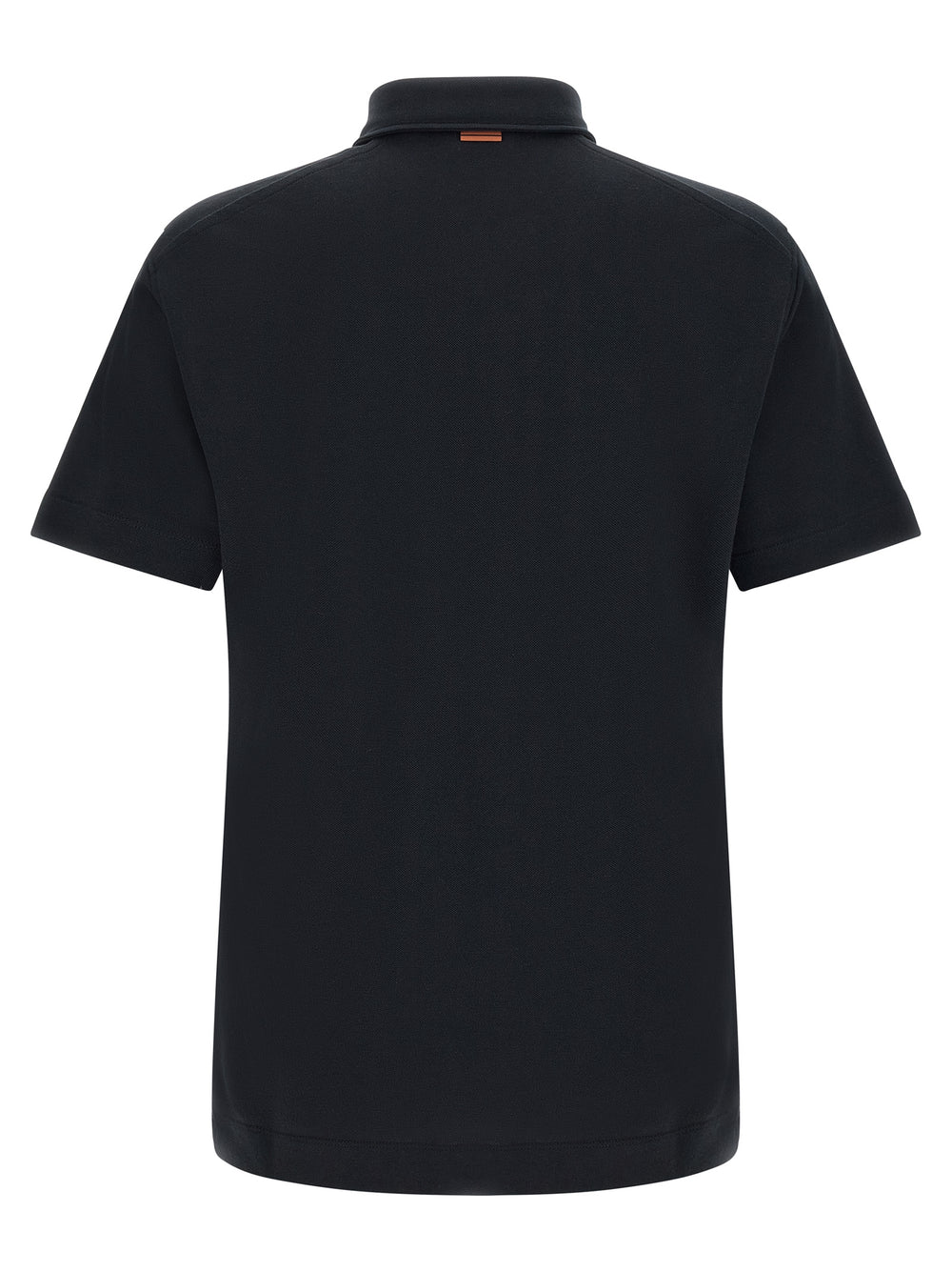 Zegna 100% Cotton Piqué Polo Shirt in Blue