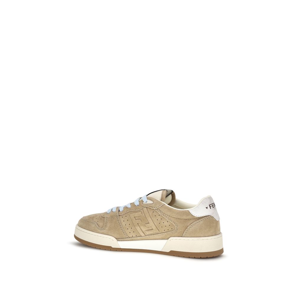 Fendi Sneakers από Σουέντ σε Μπεζ