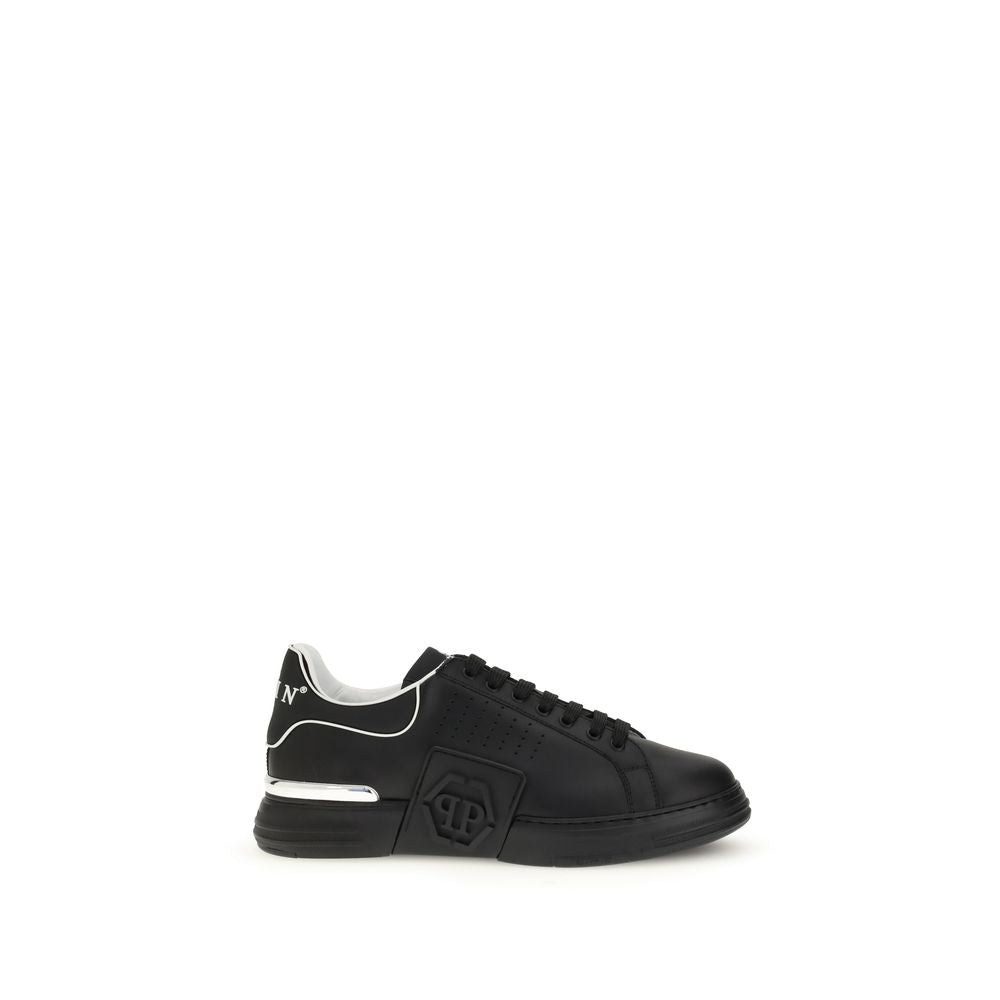 Philipp Plein Sneakers από Δέρμα Μοσχαριού σε Μαύρο