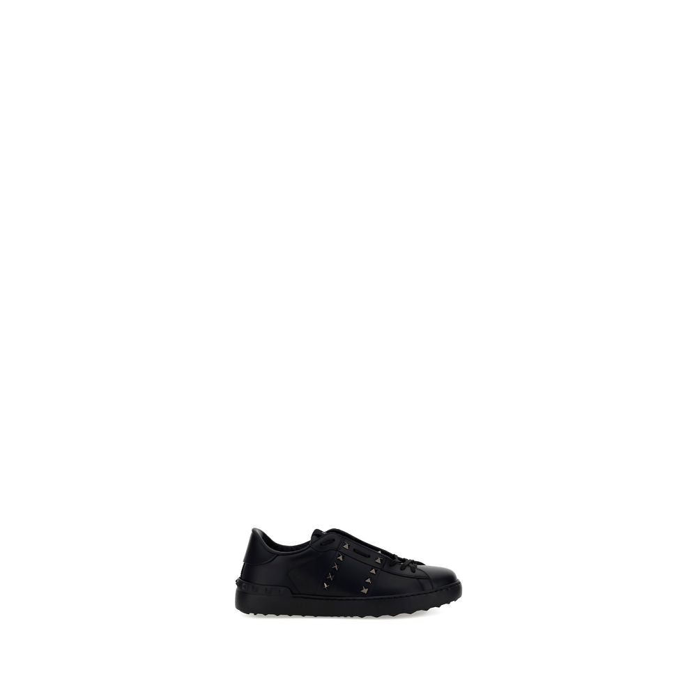 Valentino Garavani Rockstud Δερμάτινα Sneakers από Δέρμα Μοσχαριού σε Μαύρο