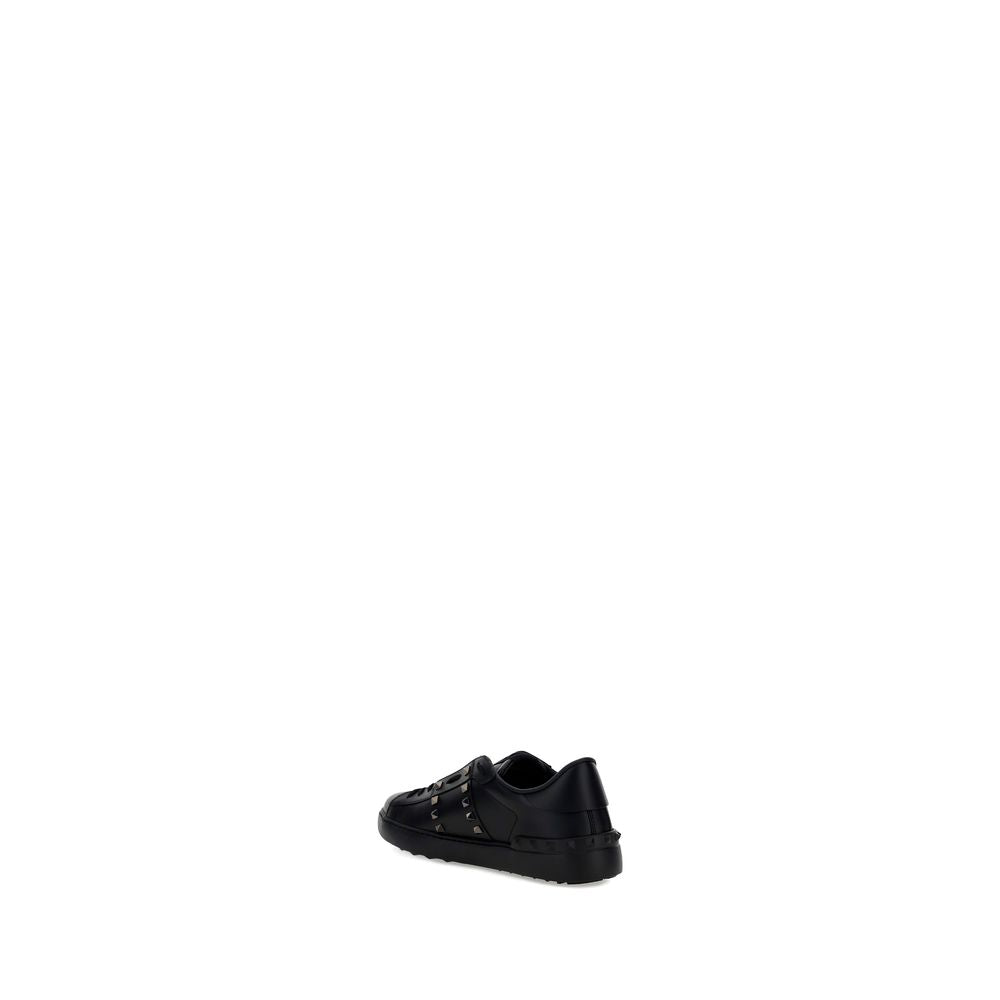 Valentino Garavani Rockstud Δερμάτινα Sneakers από Δέρμα Μοσχαριού σε Μαύρο