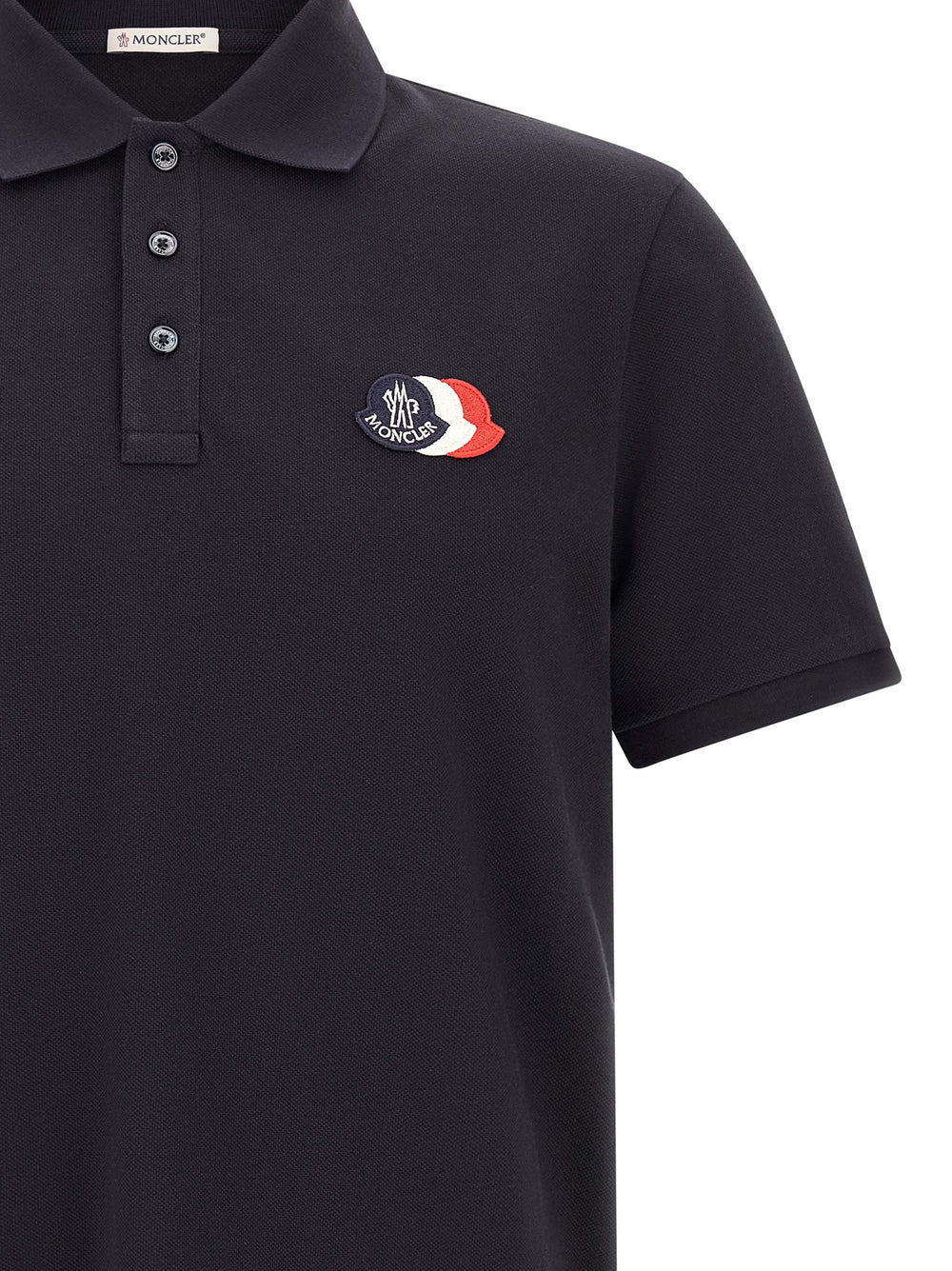 Moncler Βαμβακερό Polo σε Μπλε