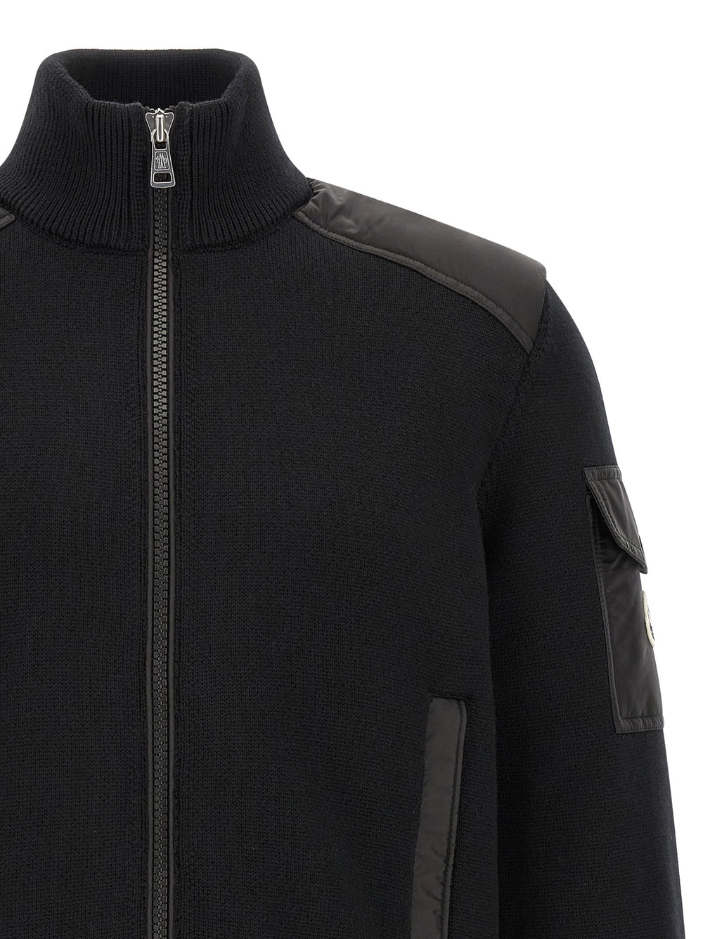 Moncler Polyamide Cardigan in Black