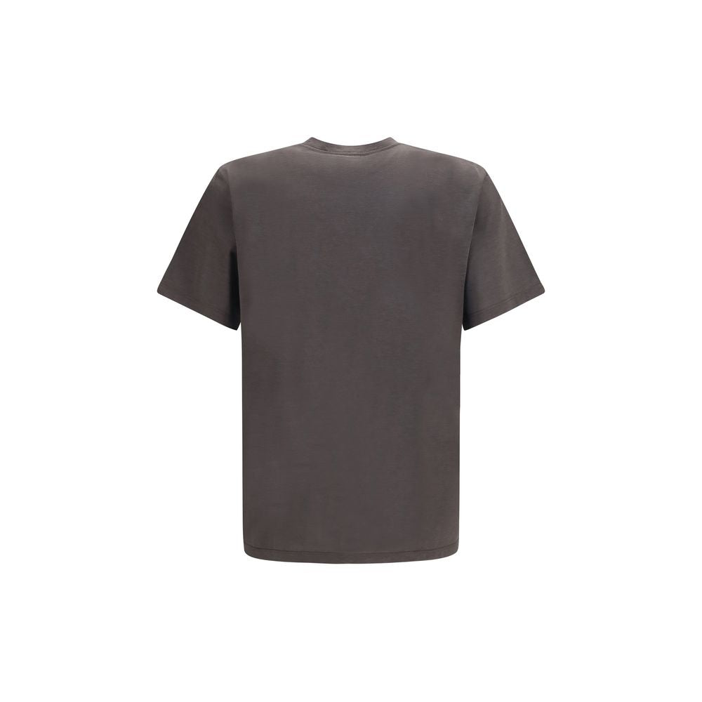 Saint Laurent Silk T-Shirt in Brown
