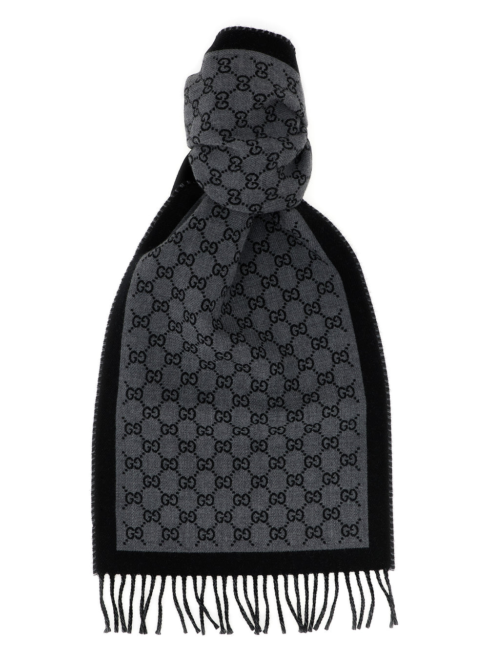 Gray Wool Scarf