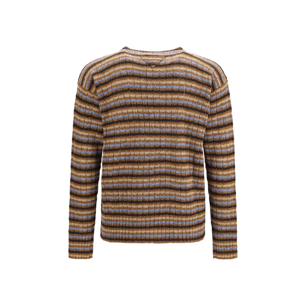 Prada Wool Crewneck Sweater in Multicolor