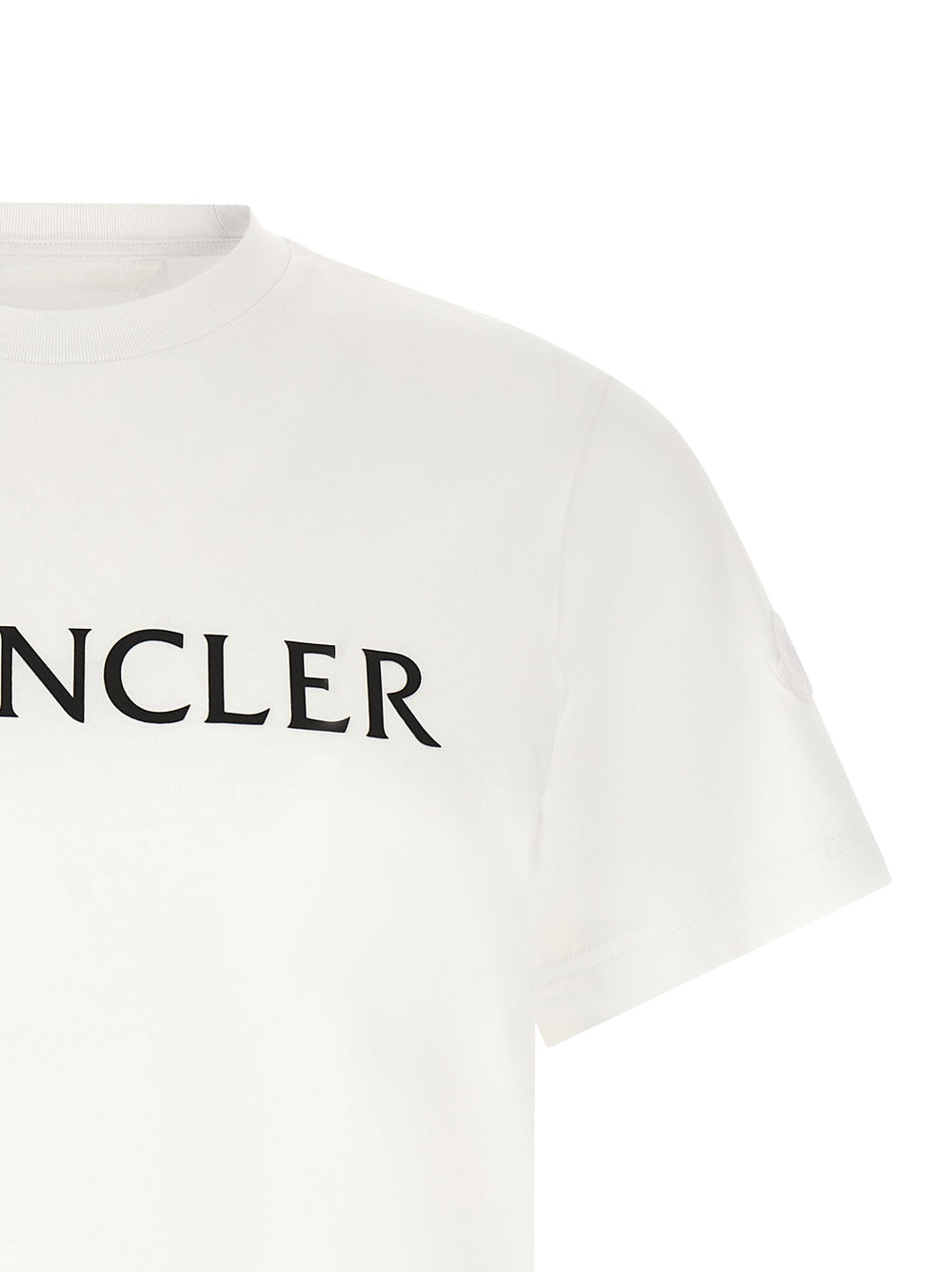 Moncler T-Shirt από 100% βαμβάκι σε Λευκό