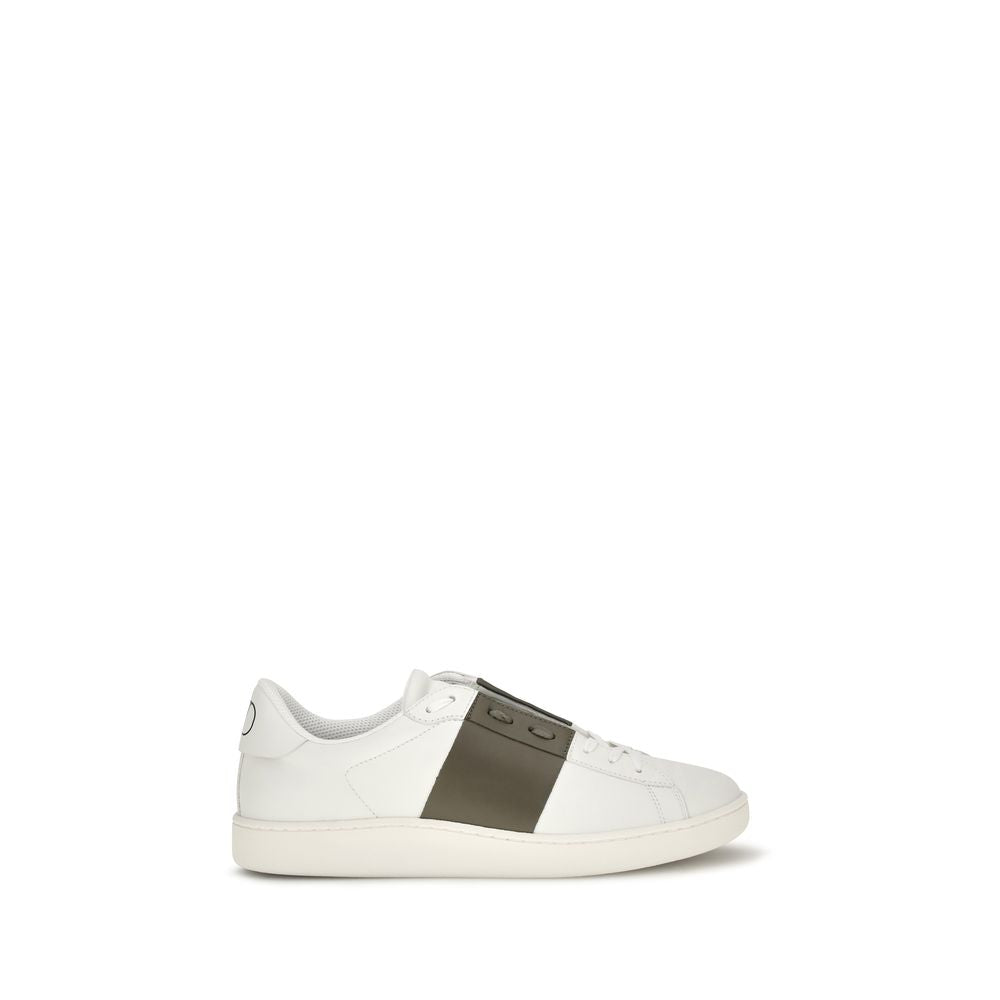 Valentino Garavani Calf Leather Sneakers in White