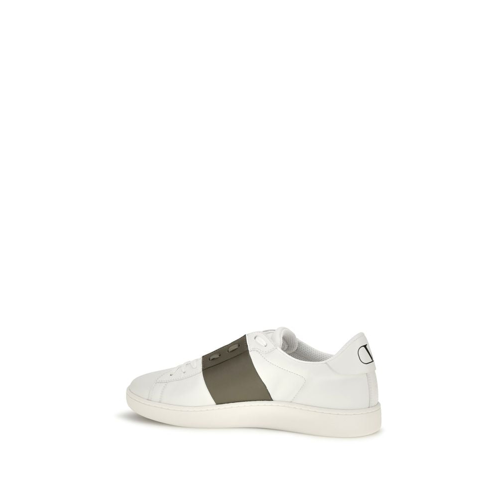 Valentino Garavani Calf Leather Sneakers in White