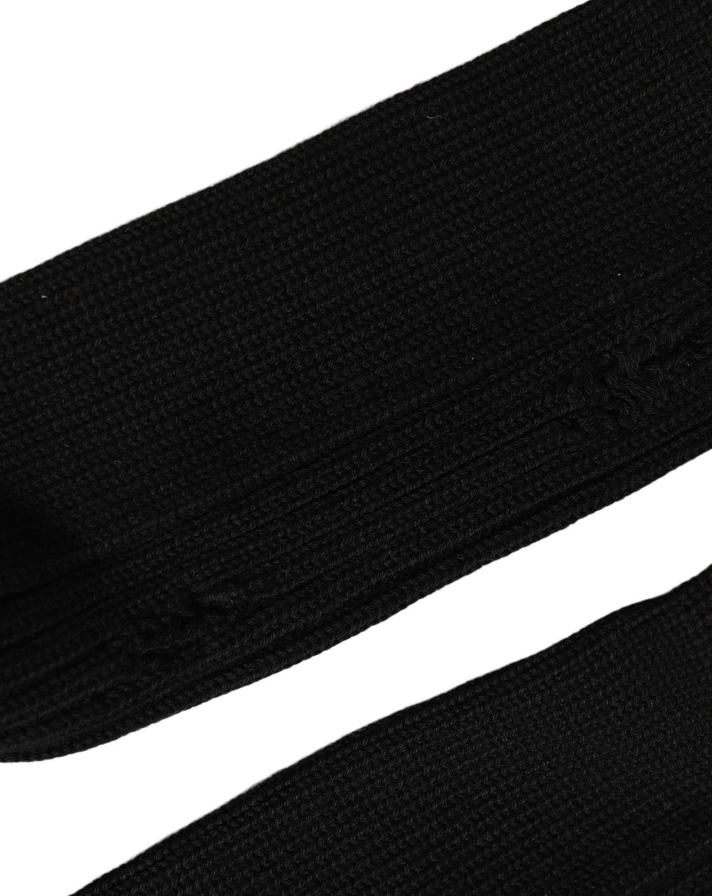 Dolce & Gabbana Cotton Blend Distressed Ribbed Socks in Black