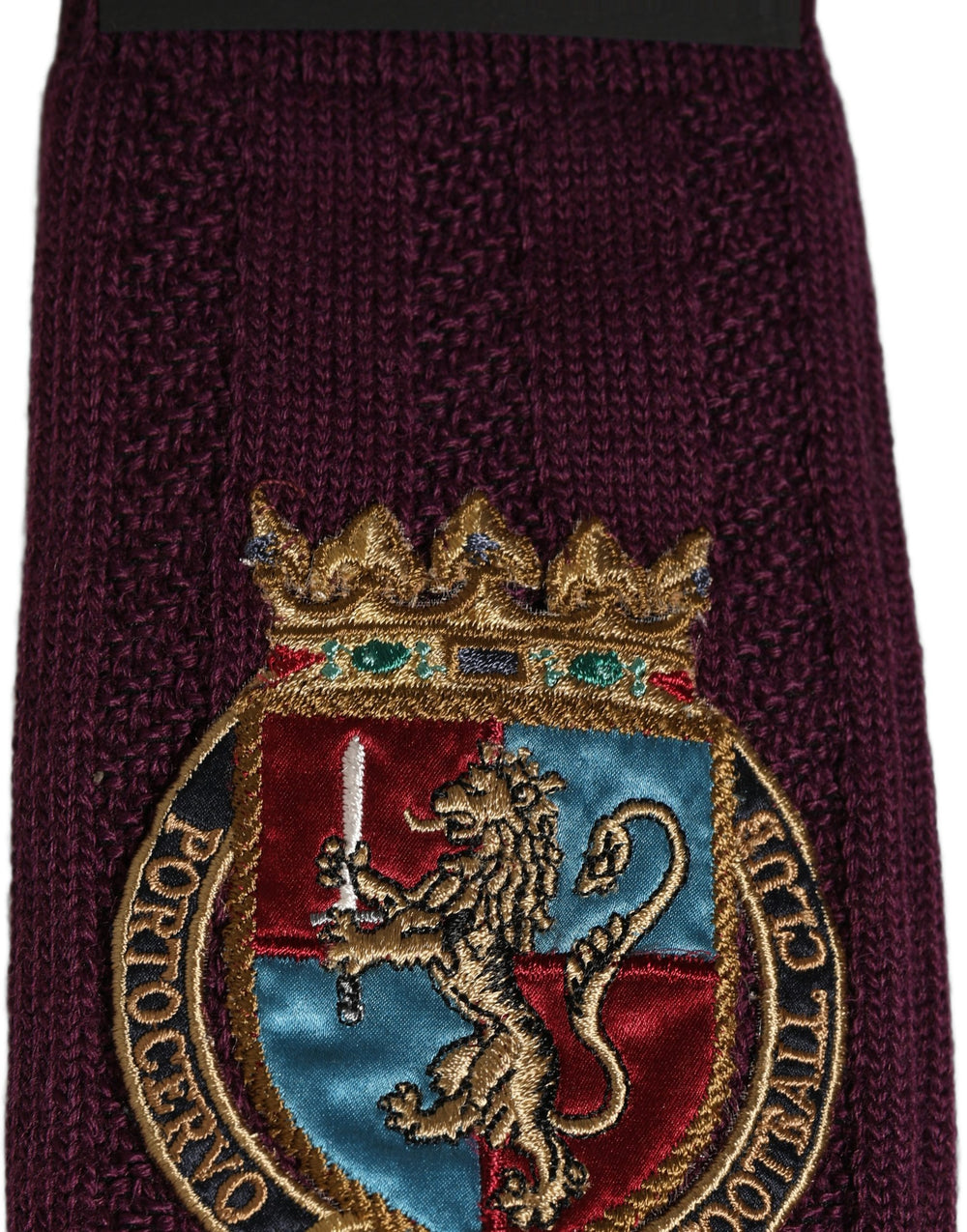 Dolce & Gabbana Wool Blend Knee-High Socks in Burgundy