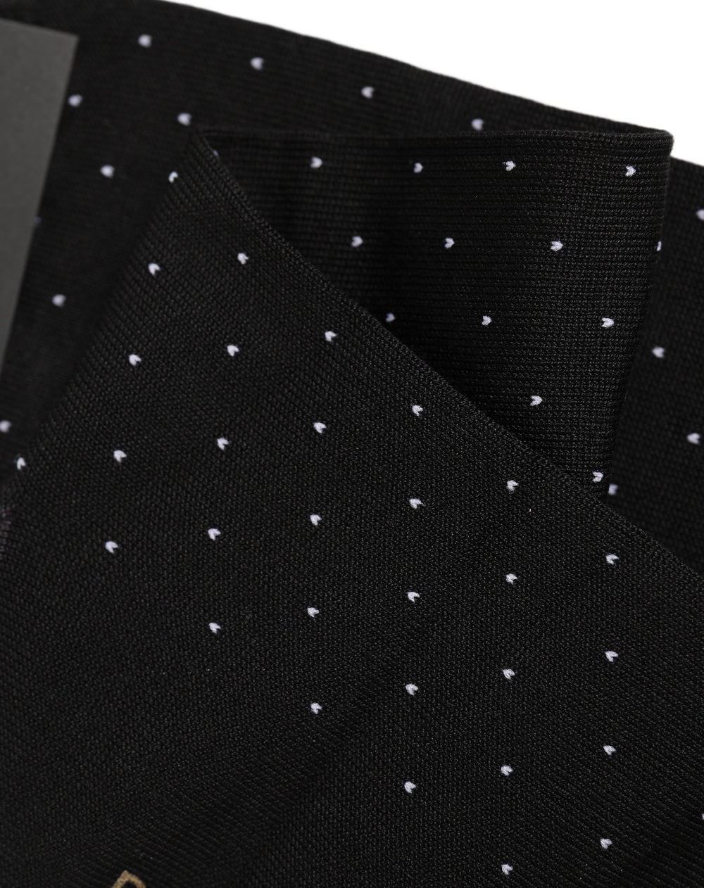 Men Black Cotton Polka Dot Mid Calf Accessory Socks
