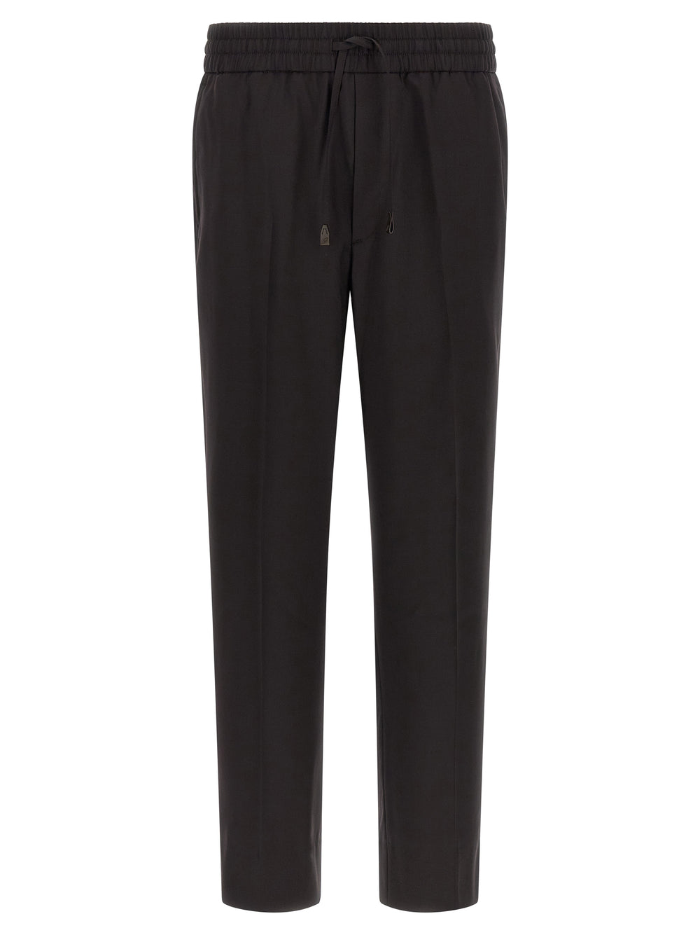 Brown Wool Casual Pants