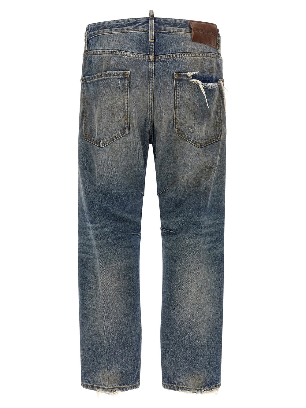 Blue Cotton Relaxed Fit Jeans