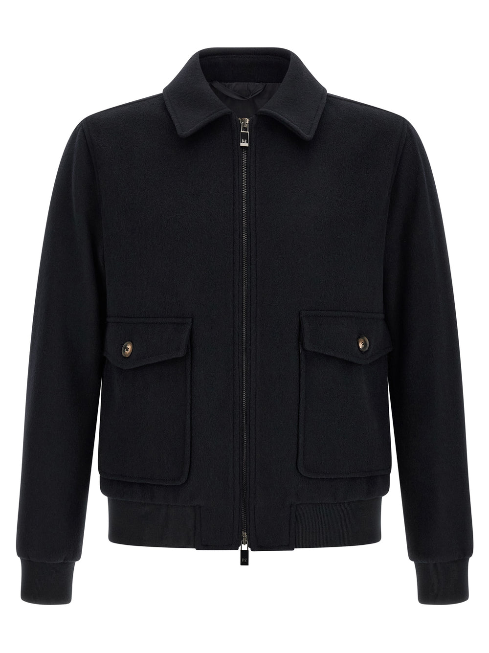 Pal Zileri Wool Bomber Jacket in Black