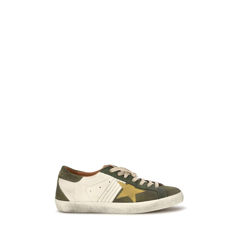 Golden Goose Super-Star Calf Leather Sneakers in Bicolor