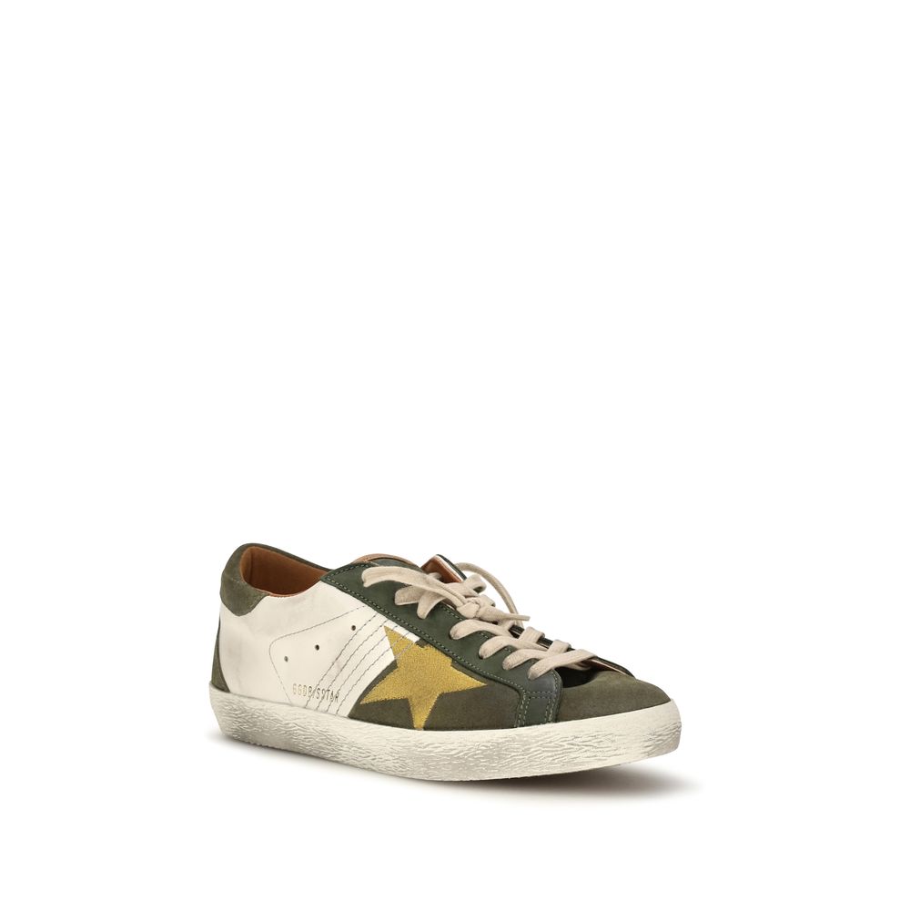 Golden Goose Super-Star Calf Leather Sneakers in Bicolor