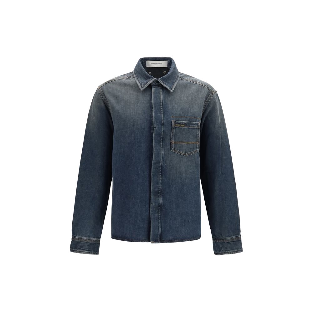 Golden Goose Denim Shirt in Blue