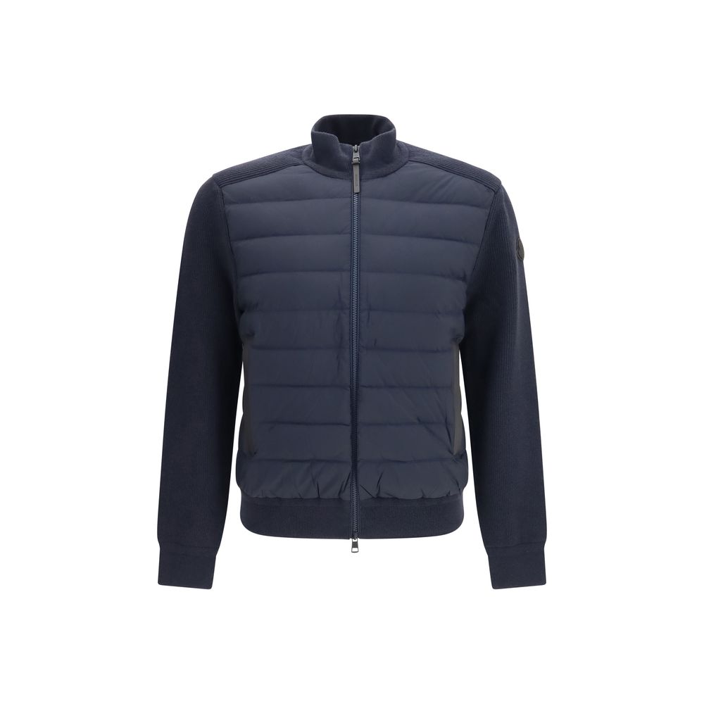 Moncler Ζακέτα από Μαλλί και Κασμίρι σε Μπλε
