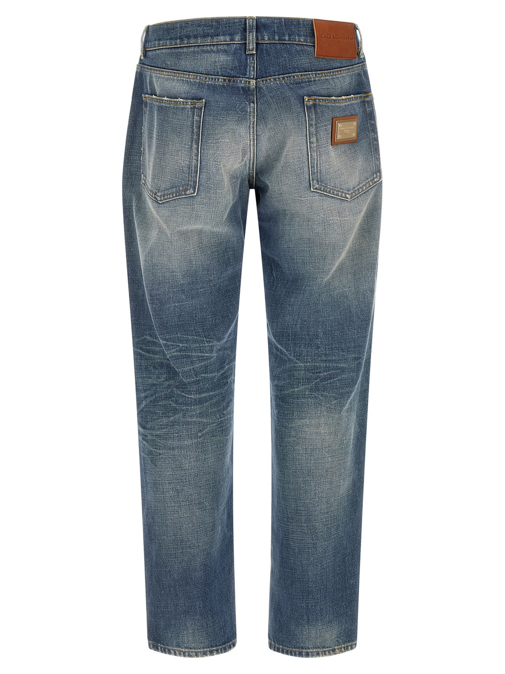 Blue Cotton Relaxed Fit Jeans