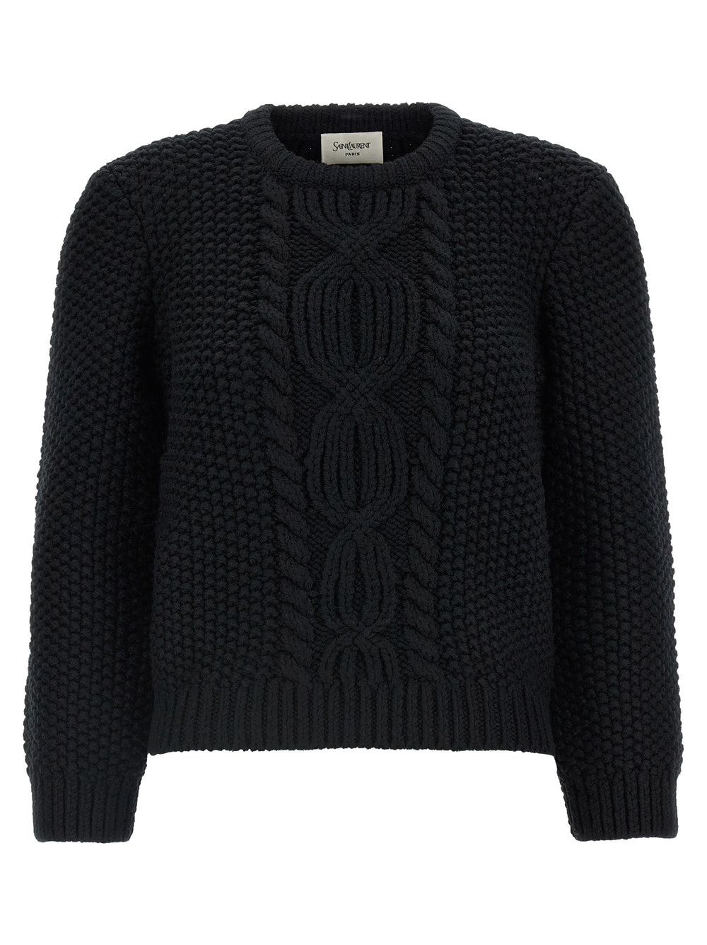 Saint Laurent 100% Wool Cardigan in Black