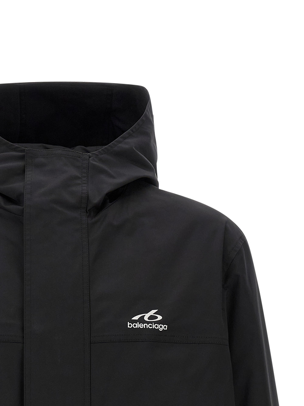 Black Polyester Parka