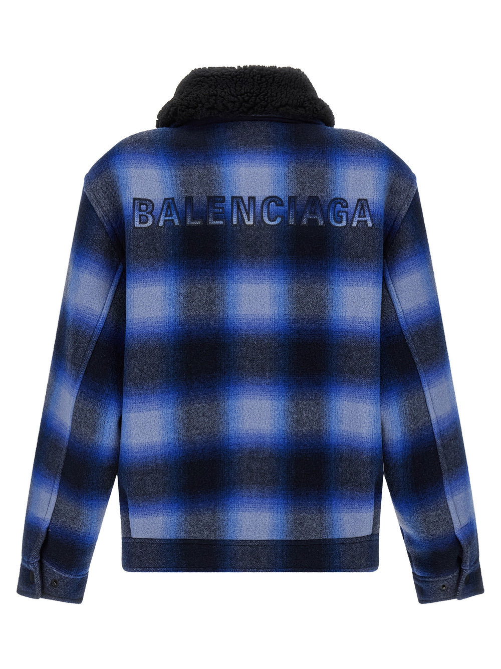 Blue Virgin Wool Bomber