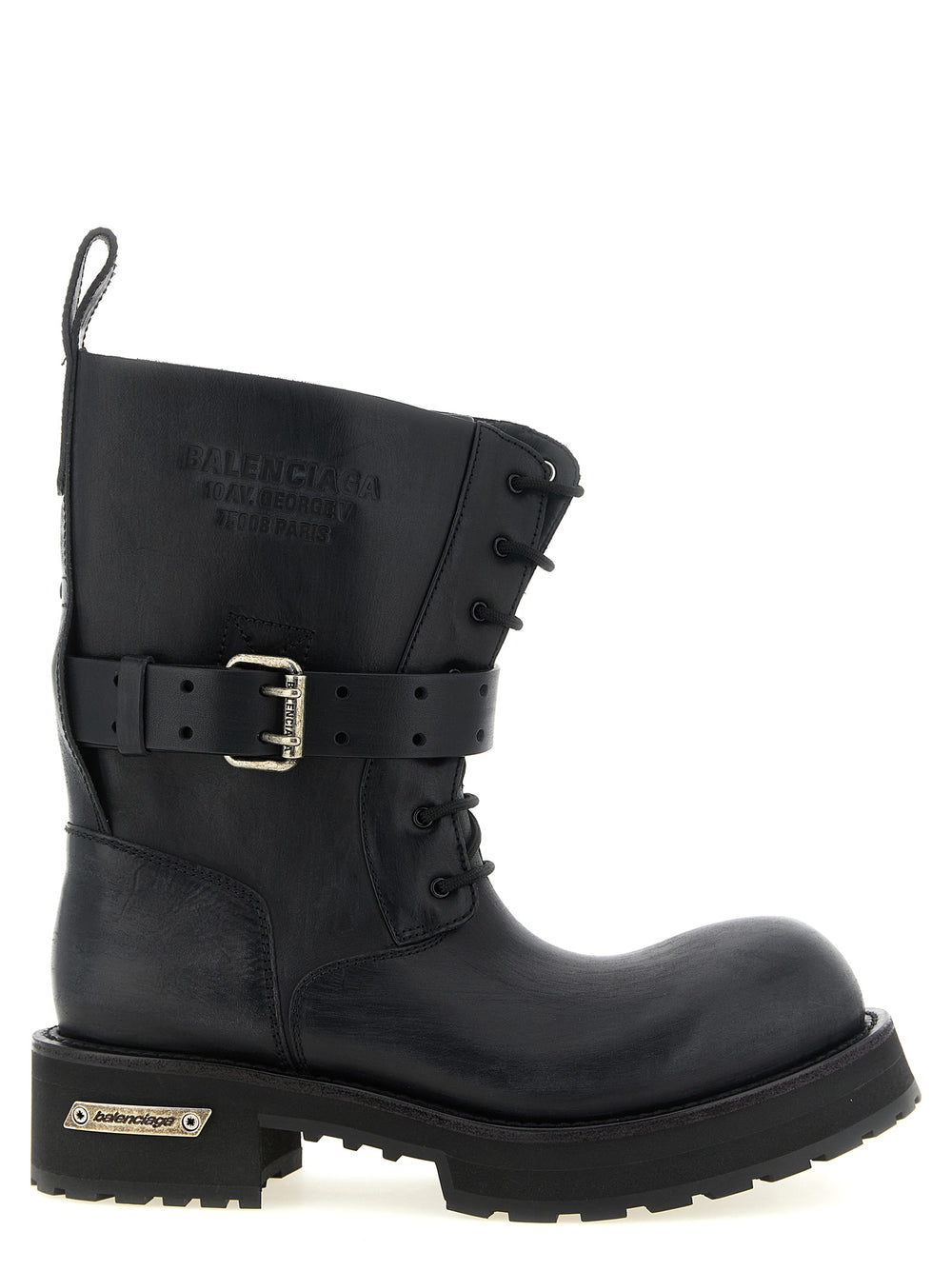 Black Calfskin Ankle Boots