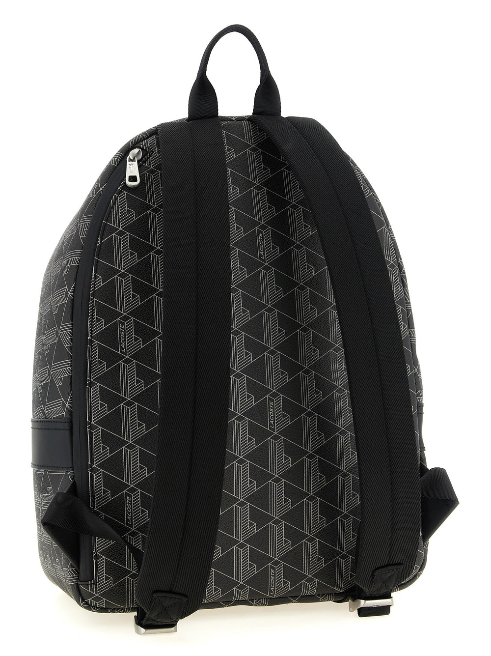Lacoste Black PVC Backpack