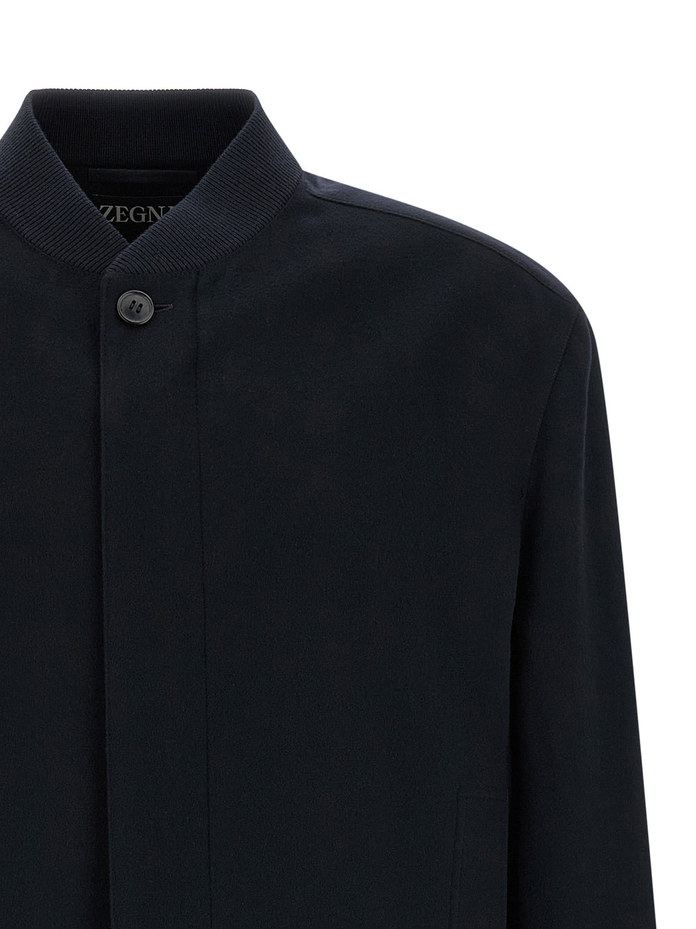 Zegna Cashmere Bomber Jacket in Blue