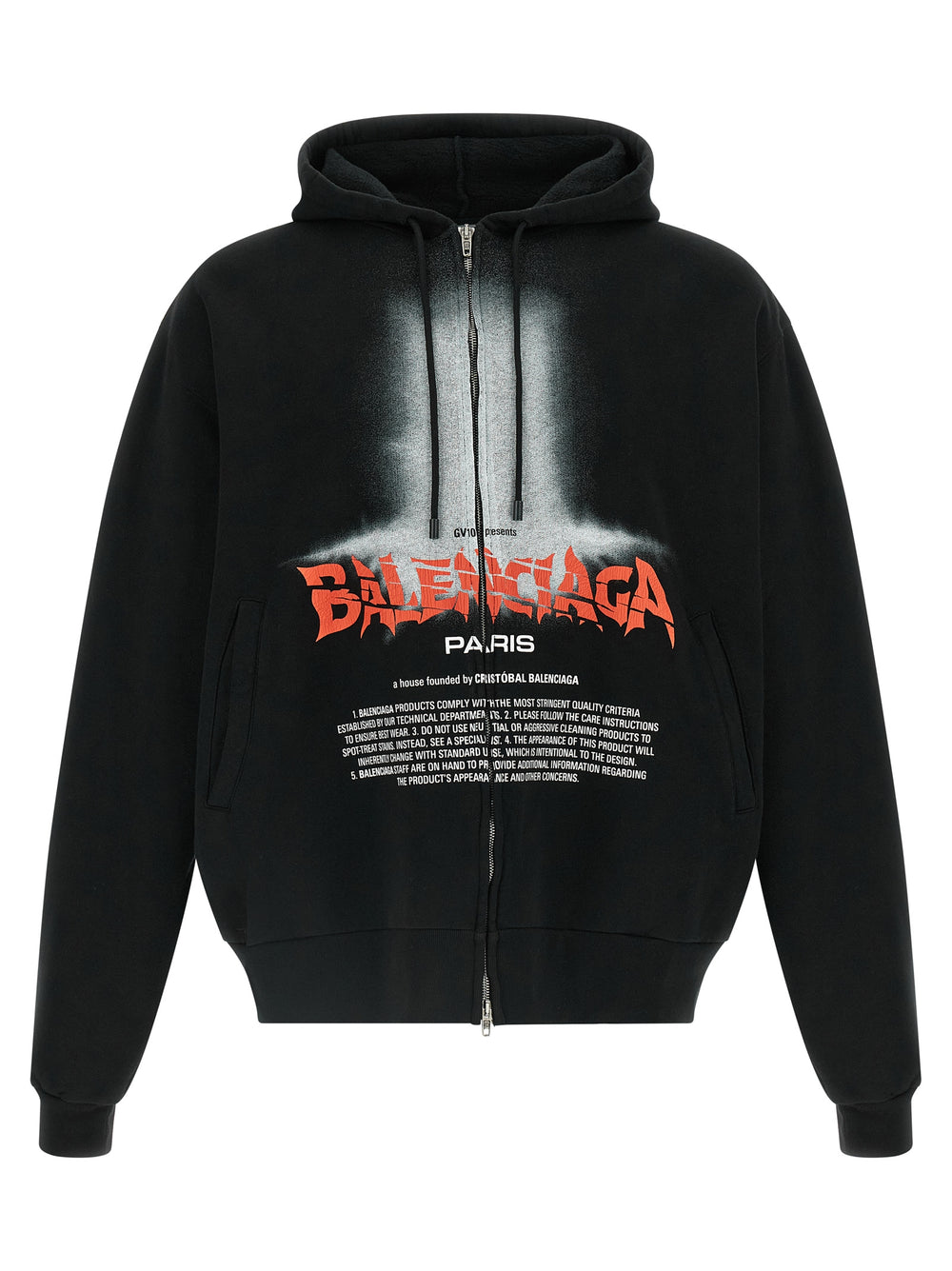 Balenciaga 100% Cotton Sweatshirt in Black