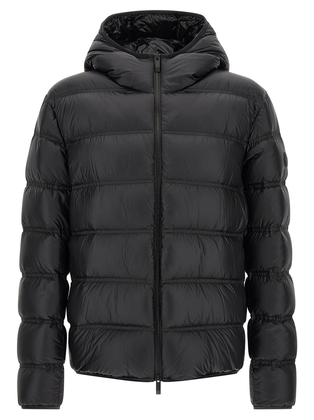 Moncler Guadiana 100% Polyamide Full-Length Down Jacket in Black