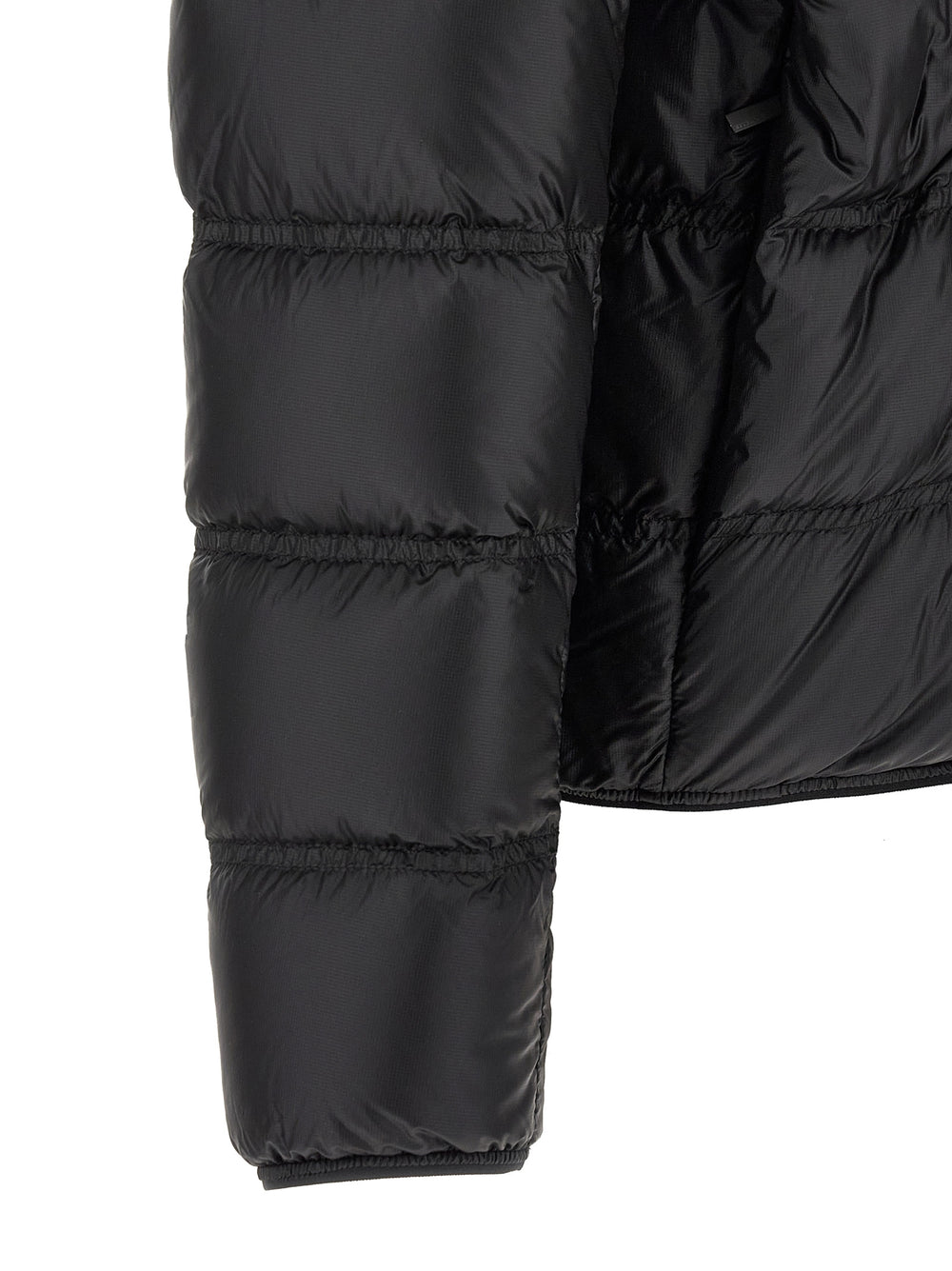 Moncler Guadiana 100% Polyamide Full-Length Down Jacket in Black