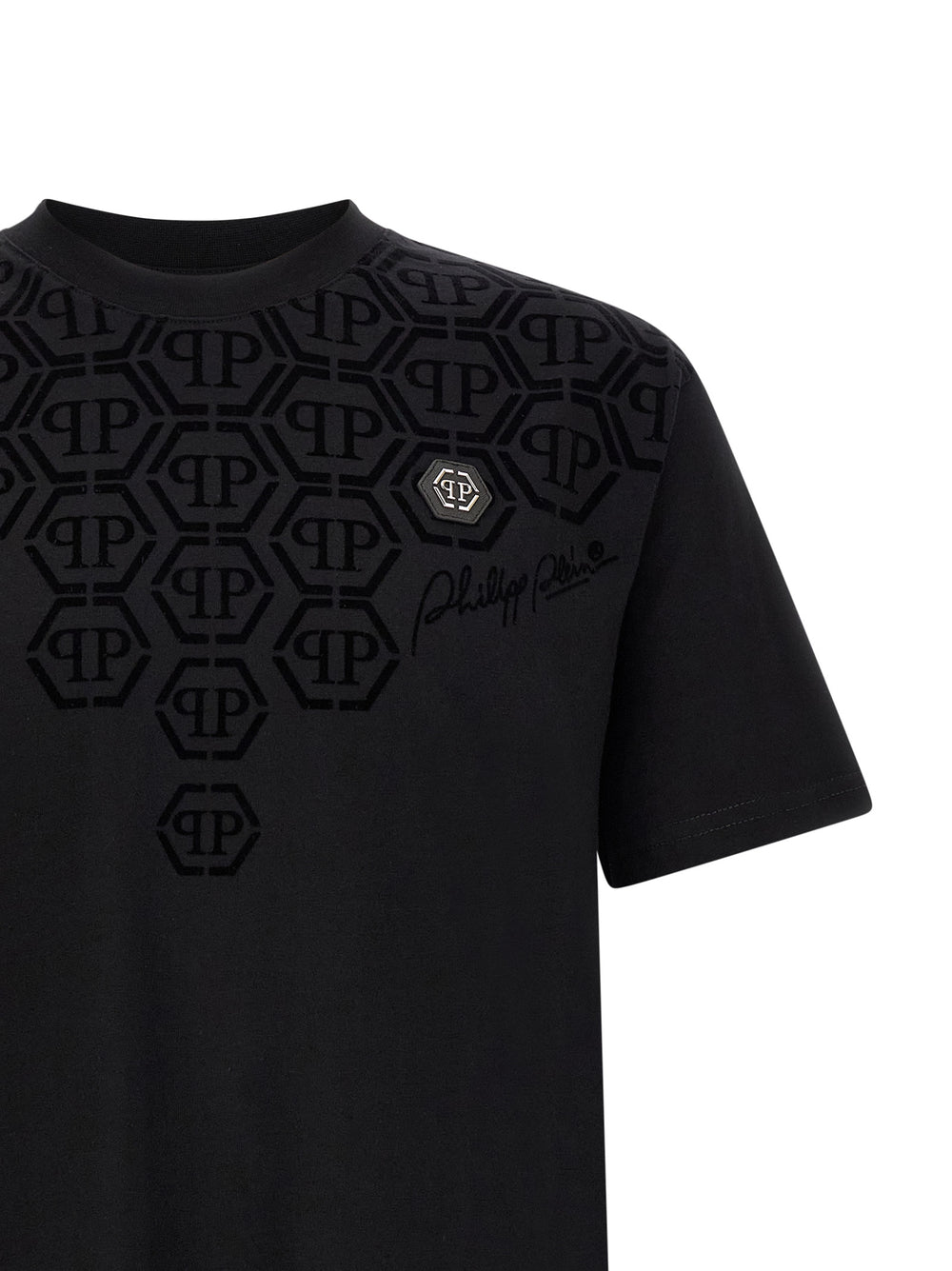 Philipp Plein 100% Cotton T-Shirt in Black