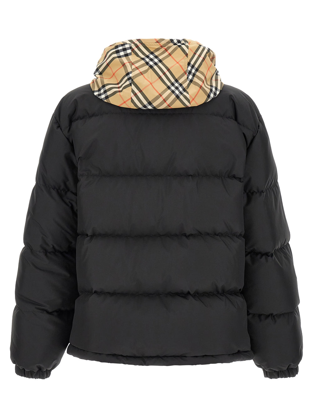 Burberry Quilted Polyester Parka in Black