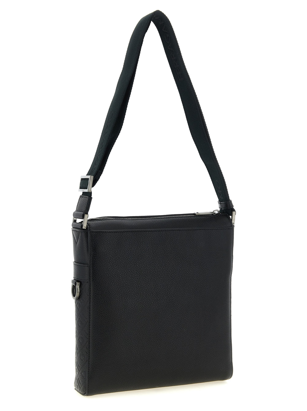 Ferragamo Calfskin Crossbody Bag in Black