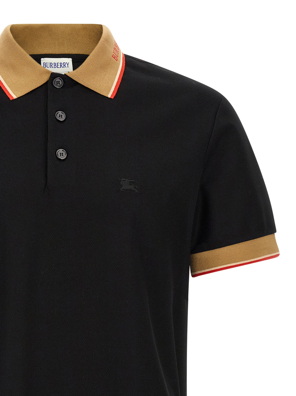 Burberry Cotton Polo Shirt in Black