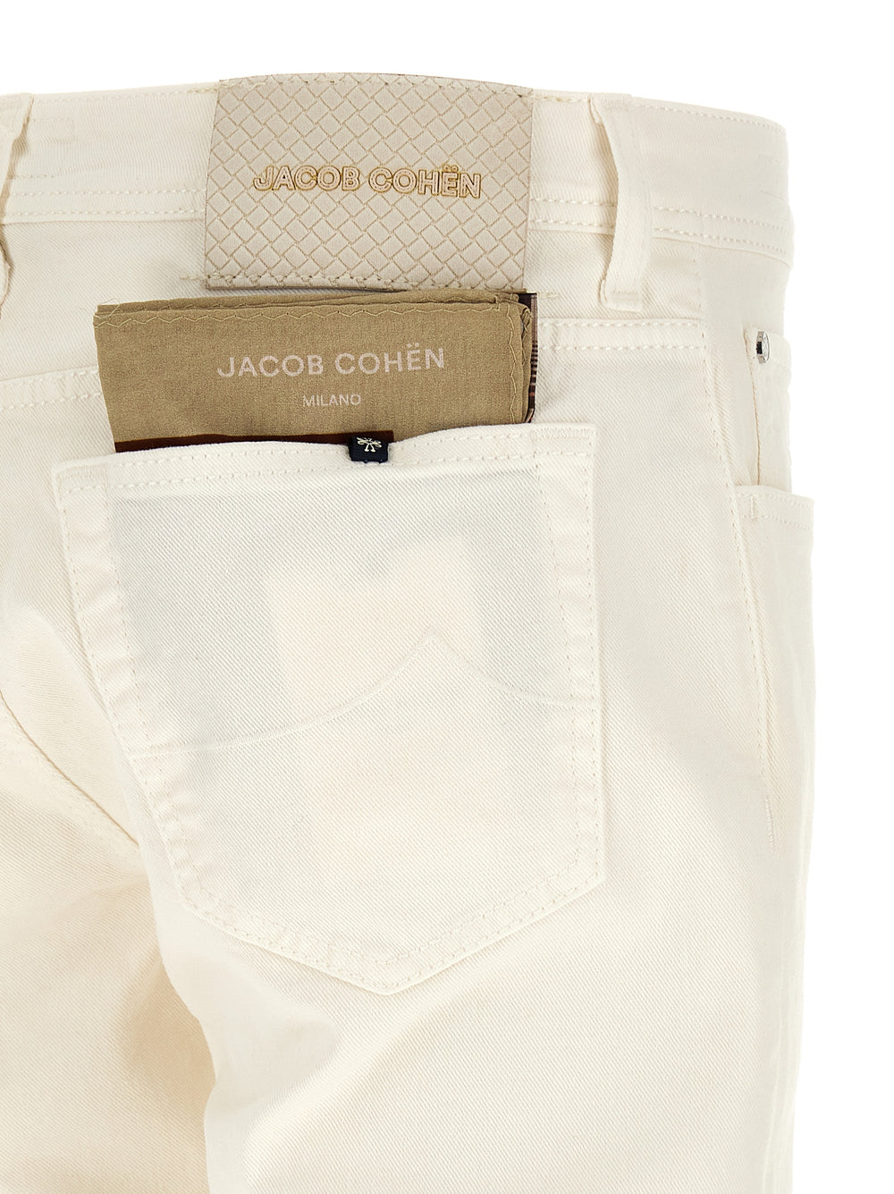 Jacob Cohen Cotton Tapered Jeans in White
