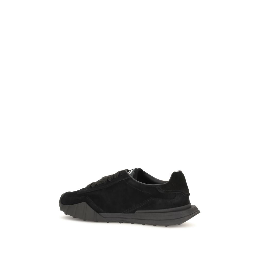 Dolce & Gabbana Calf Leather Sneakers in Black