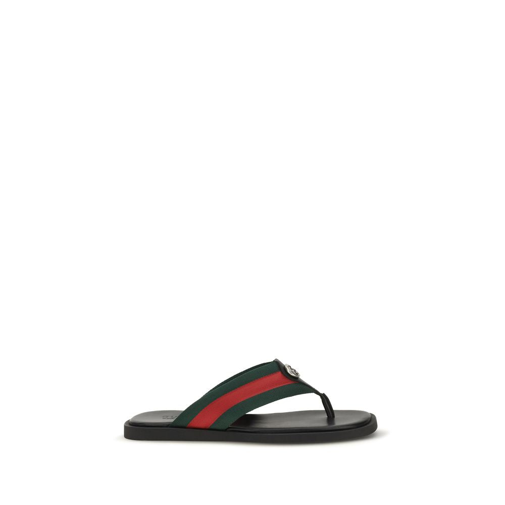 Gucci Σανδάλια από Νάιλον σε Μαύρο