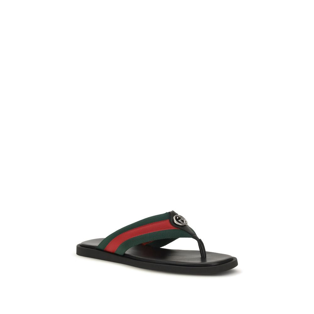 Gucci Σανδάλια από Νάιλον σε Μαύρο