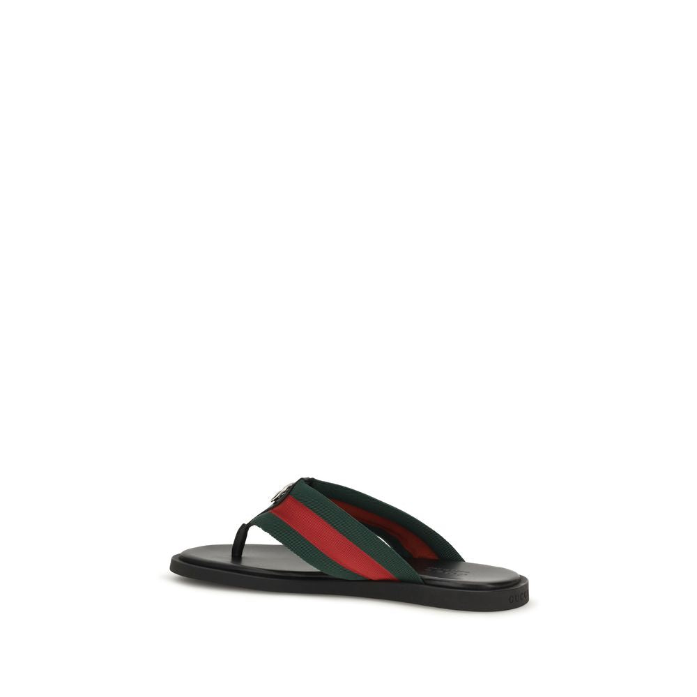 Gucci Σανδάλια από Νάιλον σε Μαύρο
