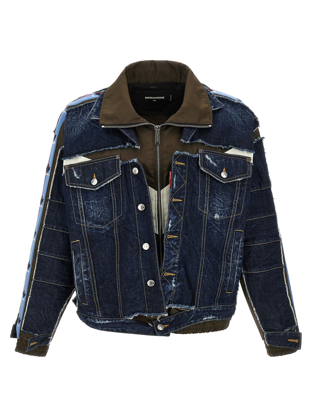 Dsquared² Βαμβακερό Τζιν Μπουφάν σε Μπλε